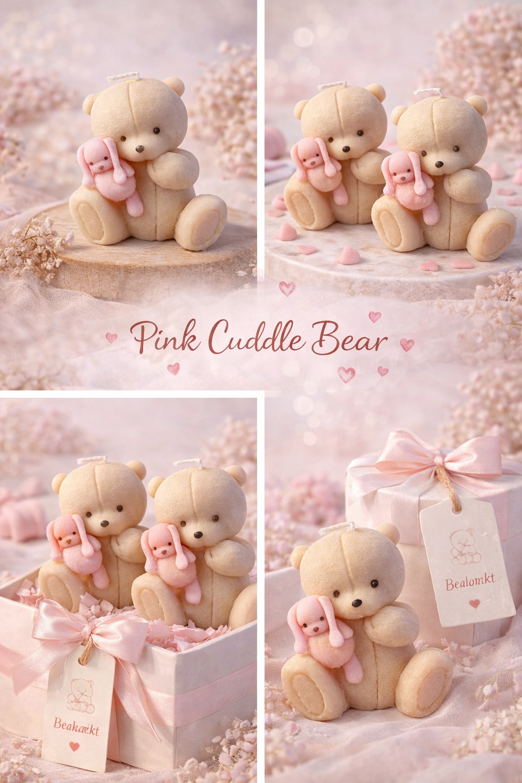 Pink Cuddle Bear